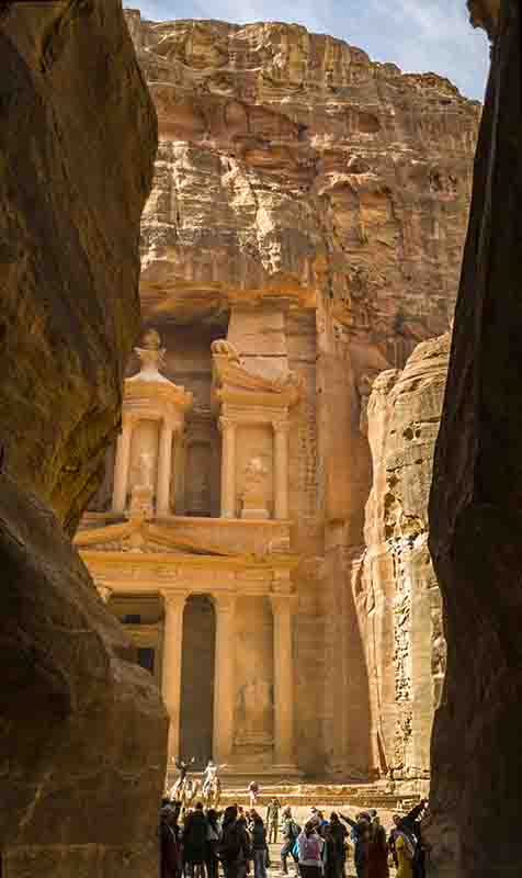 15 - Jordania - Petra - desfiladero del Sik y templo El-khazne o Casa del Tesoro